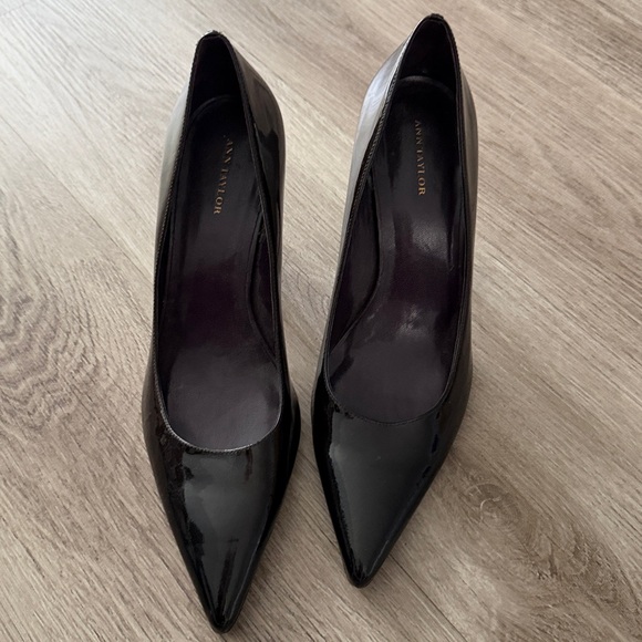 Ann Taylor Shoes - Ann Taylor Patent Black Heels, Size 10